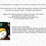 Soutenance de thèse : &laquo;&nbsp;Recherches sur le milieu des peintres verriers à Rouen à la fin du Moyen-Âge : l’atelier des Barbe&nbsp;&raquo;