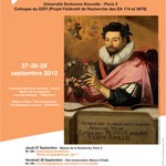 Colloque : « Vies d’écrivains, Vies d’artistes dans l’Europe moderne (Espagne, France, XVe-XVIIe siècles) »