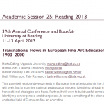 Appel à communication : « Transnational Flows (11-13 avril 2013, AAH Reading)