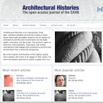 Appel à publication pour Architectural Histories