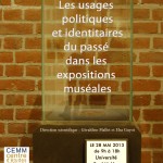Colloque : « Usages politiques et identitaires du passé dans les expositions muséales » (Montpellier, 28 mai 2013)