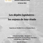 Journée d’étude : « Les dépôts lapidaires: les enjeux de leur étude »
