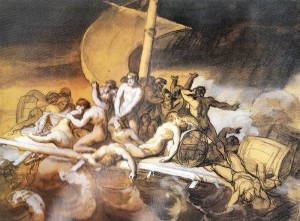 Géricault, esquisse préparatoire du Radeau de la Méduse