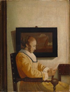 Faux Vermeer, Jeune-femme-lisant une lettre, vers 1925, New-York, MET