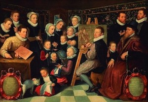 Otto Venius, Portrait de l'artiste entouré de sa famille, 1584