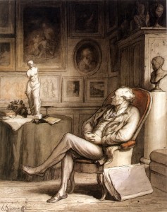 Daumier, L'Amateur, vers 1860-65, New York, Metropolitan Museum