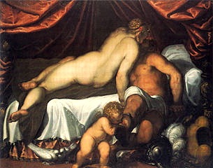 Palma il Giovane, Vénus et Mars, 1590, Londres, National Gallery