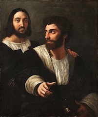 Raphaël, Portrait de l'artiste avec un ami, 1518, Paris, Louvre