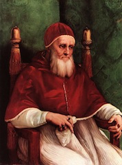 Raphaël, Portrait du Pape Jules II, 1511-1512, Londres, National Gallery