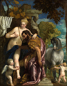 Véronèse, Mars et Vénus unis par l'amour, 1570, New York, MET