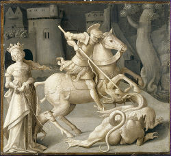 Grégoire Ghérard (?), Saint Georges et le dragon, vers 1550, Ecouen