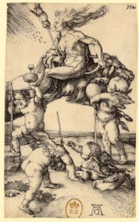 Albrecht Durer, La Sorcière, gravure, 1500-1501