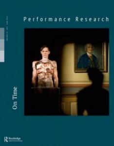 Performance Research, vol. 19, 2014, n°3 (couverture