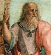 Raphaël, Ecole d'Athènes, détail (Leonard en Platon), Vatican