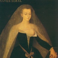 Ecole de Jean Fouquet, Portrait d'Agnès Sorel, début du XVe siècle