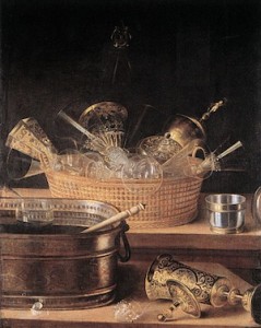 Sebastian Stoskopff, Nature morte à la corbeille de verre, avant 1657, Staatliche Kunsthalle Karlsruhe