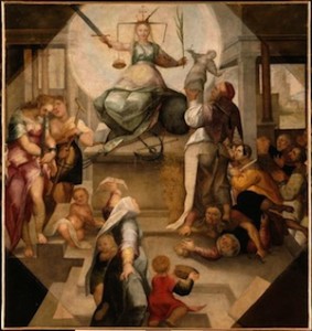 Anonyme flamand, Allégorie de Justice, XVIe siècle, Lille, musée des beaux-arts