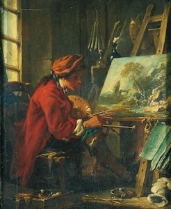 François Boucher, Le Peintre de paysage, Paris, Louvre