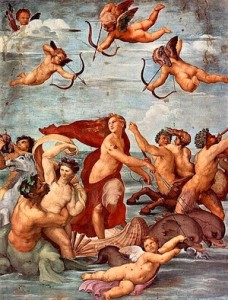 Raphaël, Le Triomphe de Galatée, 1513, fresque, villa Farnesina