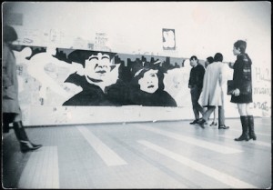 Ivan Messac, Tiraillés, 1969, fresque-sur-papier, Université de Nanterre